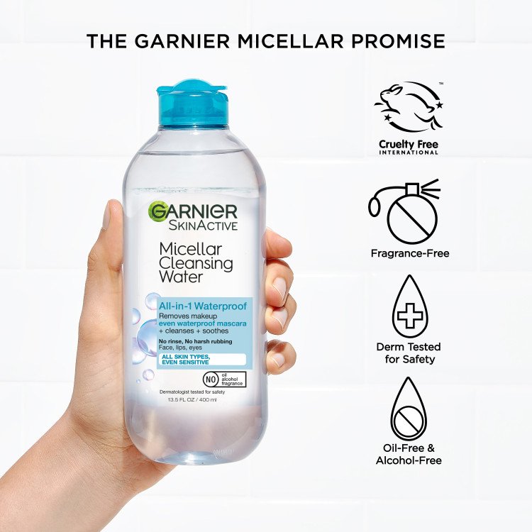 Micellar Cleansing Water All-in-1 Waterproof Makeup Remover 4 Micellar Cleansing Water All-in-1 Waterproof Makeup Remover