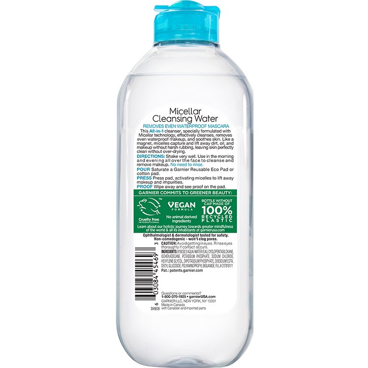 Micellar Cleansing Water All-in-1 Waterproof Makeup Remover 9 Micellar Cleansing Water All-in-1 Waterproof Makeup Remover