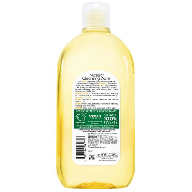 Micellar Cleansing Water With Vitamin C 18 Micellar Cleansing Water With Vitamin C