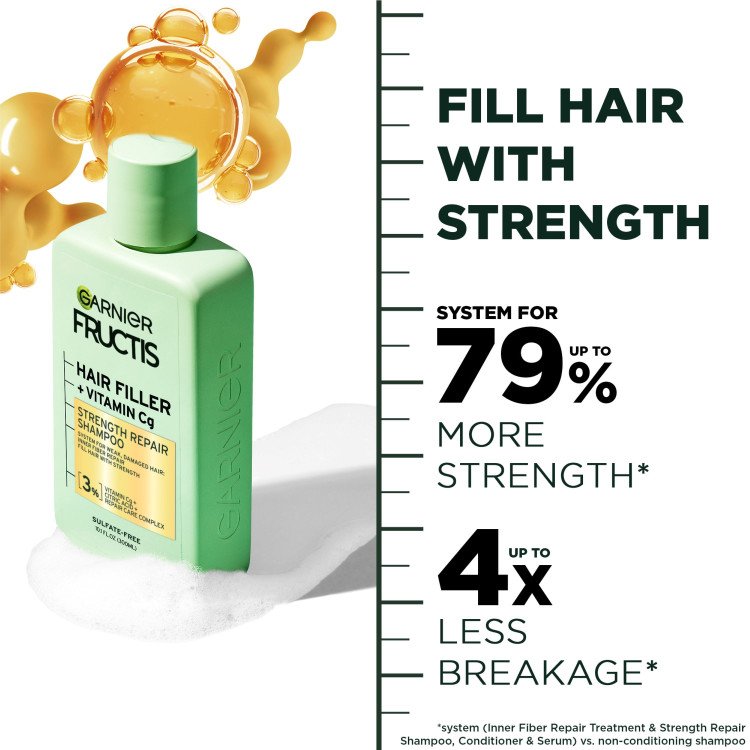 Hair Filler + Vitamin Cg Strength Repair Shampoo