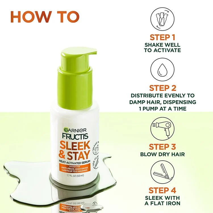 Sleek & Stay Heat-Activated Serum 4 Sleek & Stay Heat-Activated Serum